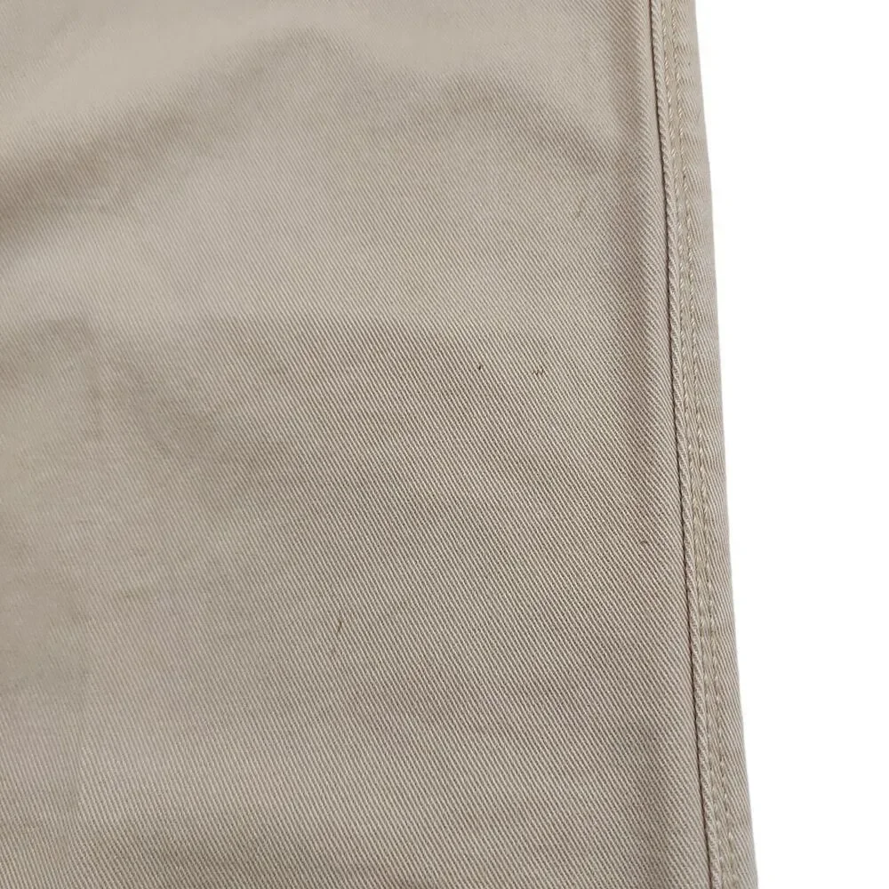 Timberland Pants Mens 34x32 Beige Straight Leg Flat Front Cotton Hiking Outdoor